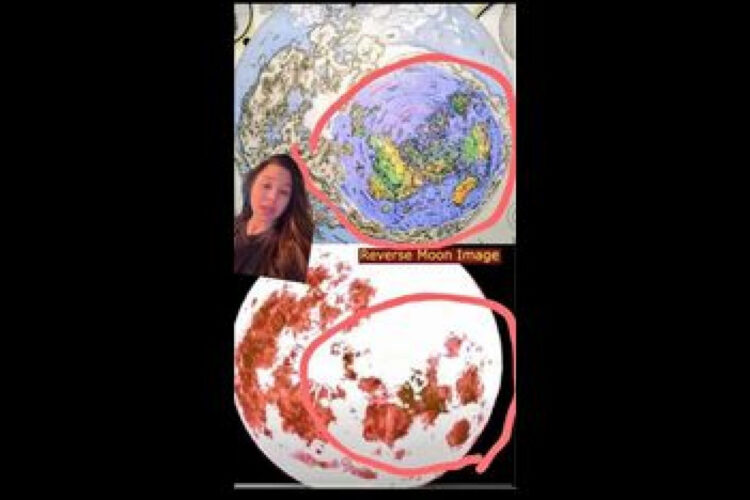 YOU CAN SEE A MAP OF THE KNOWN WORLD IN THE MOON 🌕 AND THERE SEEMS TO BE 53 PERCENT MORE LAND❗