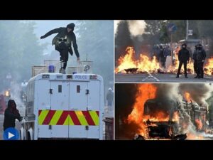 CHAOS IN BELFASTː OUTRAGE, HOMES AND VEHICLES BURN DOWN AFTER MAN STABBED BY ASYLUM SEEKER