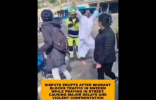 MIGRANT IN SWEDEN TRIES PRAYING IN THE MIDDLE OF TRAFFIC 🥊 INSTANTLY LEARNS THE MEANING OF FAFO
