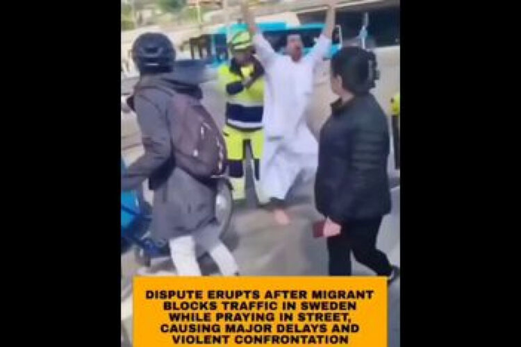 MIGRANT IN SWEDEN TRIES PRAYING IN THE MIDDLE OF TRAFFIC 🥊 INSTANTLY LEARNS THE MEANING OF FAFO