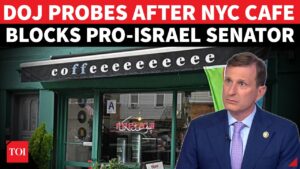 NO ENTRY FOR GENOCIDE ENABLERː NYC COFFEE SHOP BARS PRO-ISRAEL SENATOR GOLDMAN; DOJ LAUNCHES PROBE