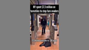 NY SPENT 💲7.3 MILLION ON TURNSTILES TO STOP FARE EVADERS 🧥 DEFEATED BY JACKET [EPIC FAIL]