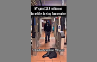 NY SPENT 💲7.3 MILLION ON TURNSTILES TO STOP FARE EVADERS 🧥 DEFEATED BY JACKET [EPIC FAIL]