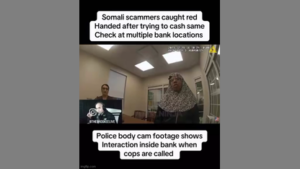 SOMALI SCAMMERS CAUGHT RED HANDED 🏦 AFTER TRYING TO CASH SAME CHECK AT MULTIPLE BANK LOCATIONS