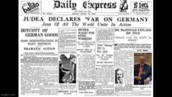 YOU MEAN BEING TRICKED INTO SAVING THESE SCUMBAGS DURING WW2 WAS NOT ENOUGH❓ [A WAR THEY BEGAN]