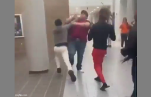 BIG COUNTRY JUST WANTS TO GET TO CLASS 🥊 HAS TO LAND A COUPLE OF HAYMAKERS ON THE WAY
