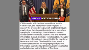 NJ DIVISION OF ELECTIONS REGISTERED 6,600 FOREIGN VOTERS 🗳️ NOT SOFTWARE ERROR❗