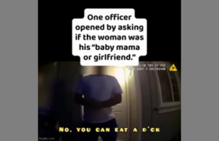 HAVE YOU HEARD ABOUT PUTTING ONES FOOT IN THEIR MOUTH❓ THIS COP PREFERS ANOTHER ORGAN