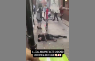 ILLEGAL MIGRANT GETS KNOCKED OUT 🥊 BY ENGLISH LAD❗ [FAFO]