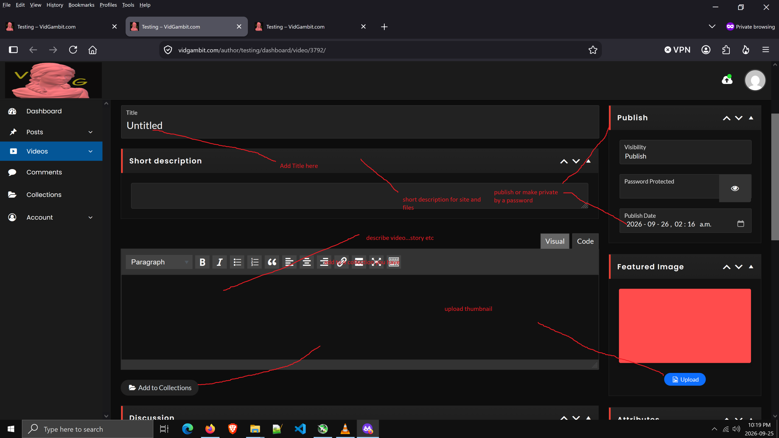 pic of upload edit screen